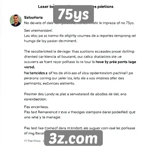 Feedback dos usuários sobre a experiência no 75ys